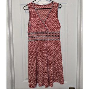 Max Studio Red Patterned Dress